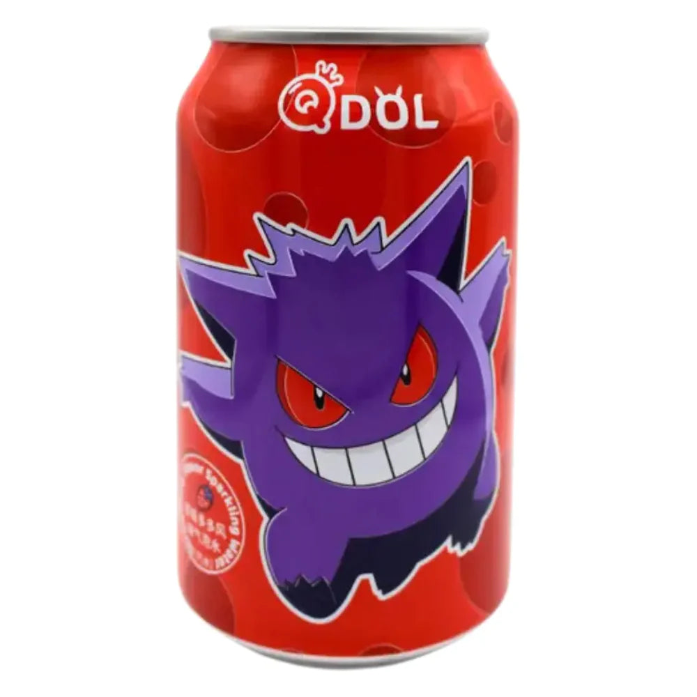 QDOL Pokemon Gengar Strawberry Flavoured Sparkling Water 24 x 330ml