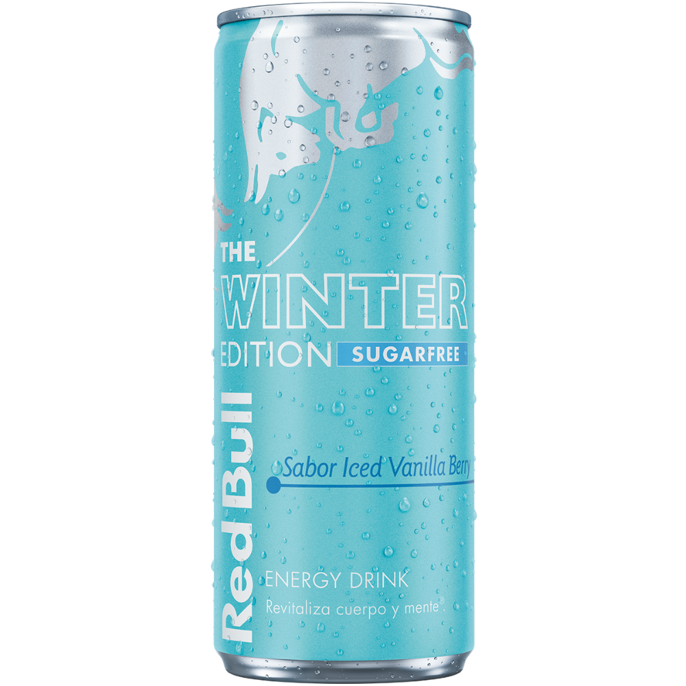 Red Bull Energy Drink Winter Edition Sugarfree Iced Vanilla Berry 24 x 250ml