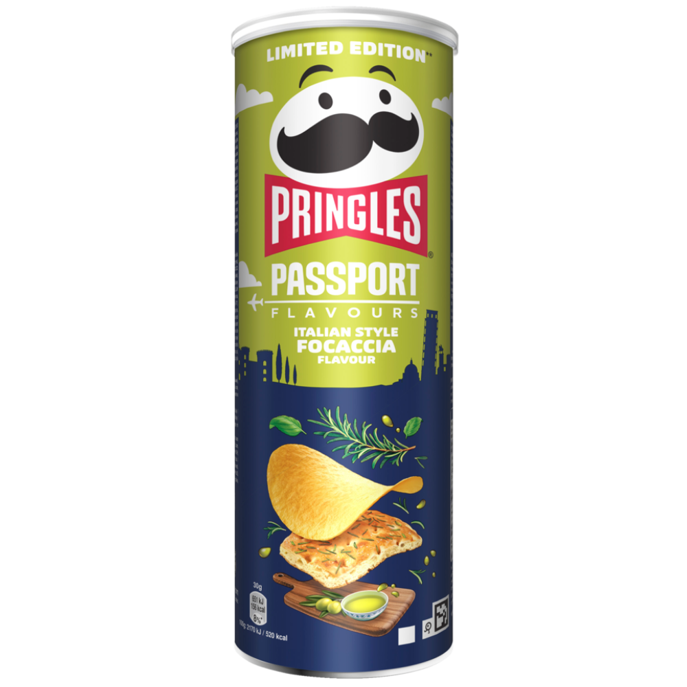 Pringles Passport Italian Style Focaccia 19 x 165g