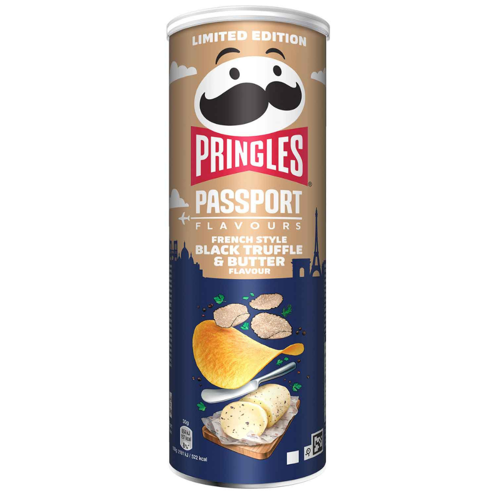 Pringles Chips Passport Black Truffle & Butter 19 x 165g