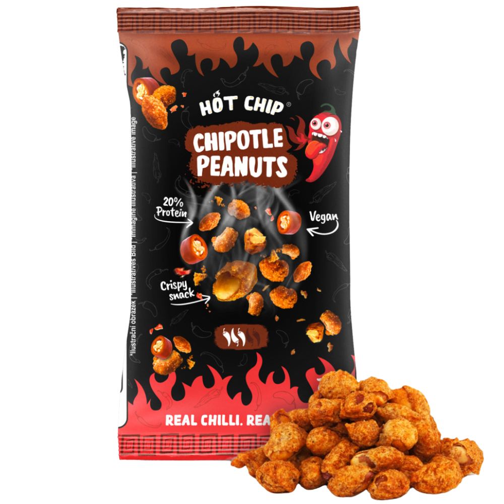 Hot Chip Peanuts Chipotle 20 x 70g