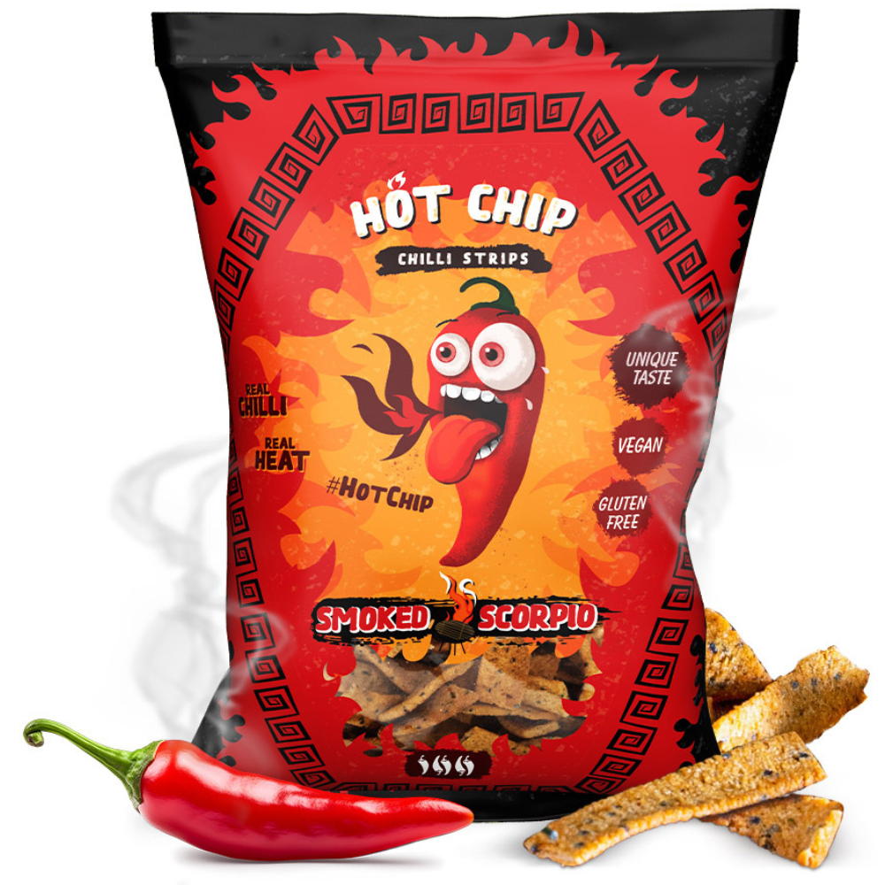 Hot Chip Strips Smoked Scorpio 20 x 80g