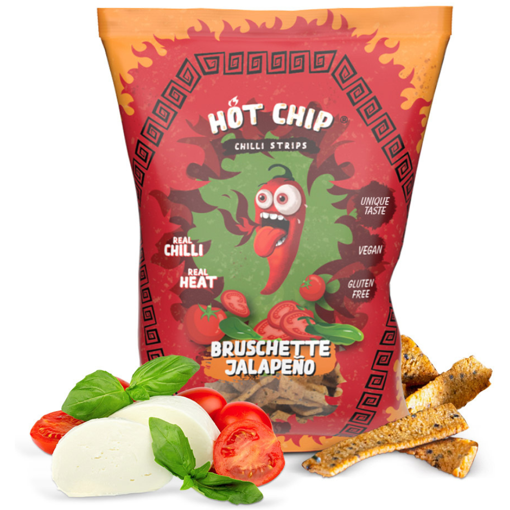 Hot Chip Strips Bruschette Jalapeno 20 x 80g