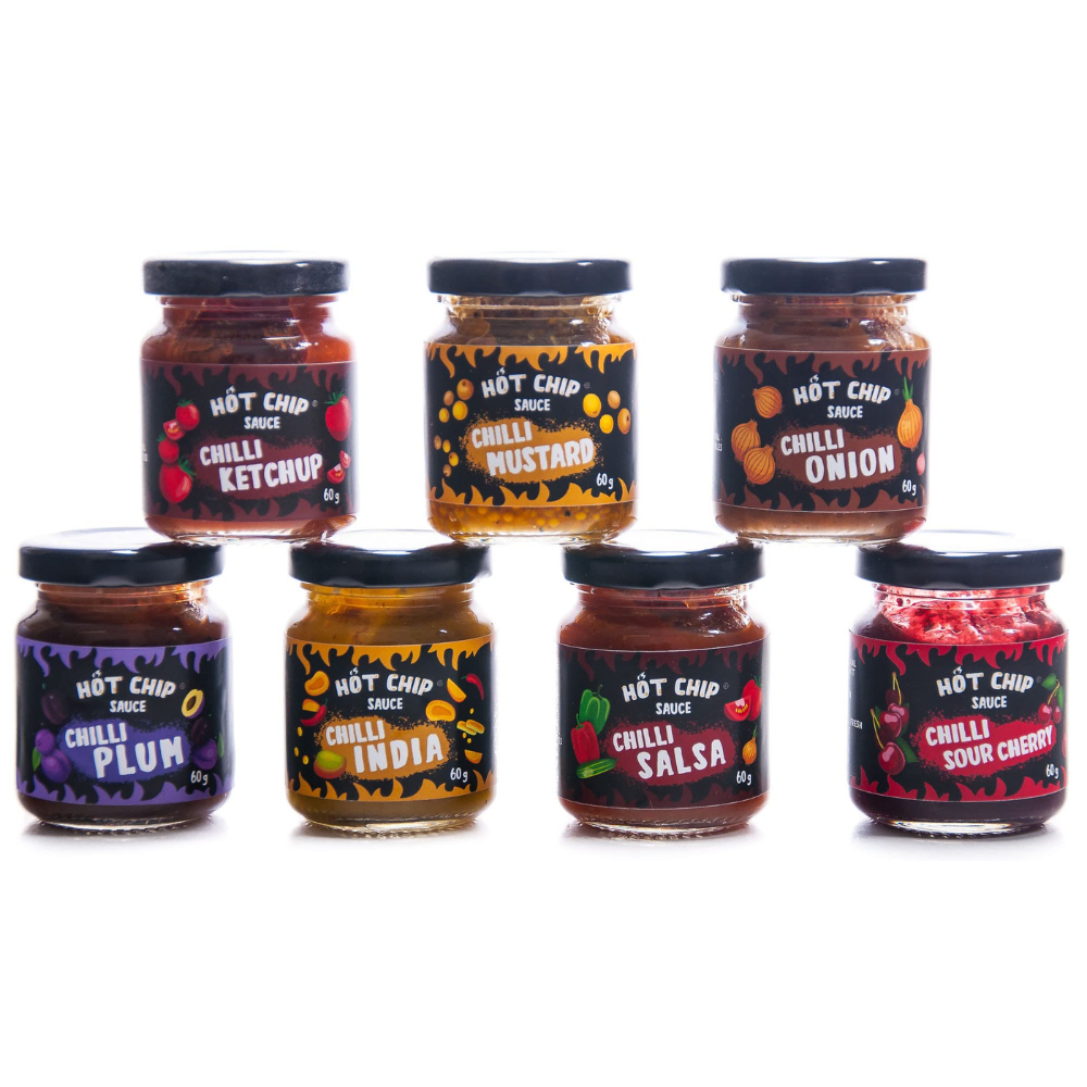 Hot Chip Tasting Box Chilli Sauce 1 x 420g