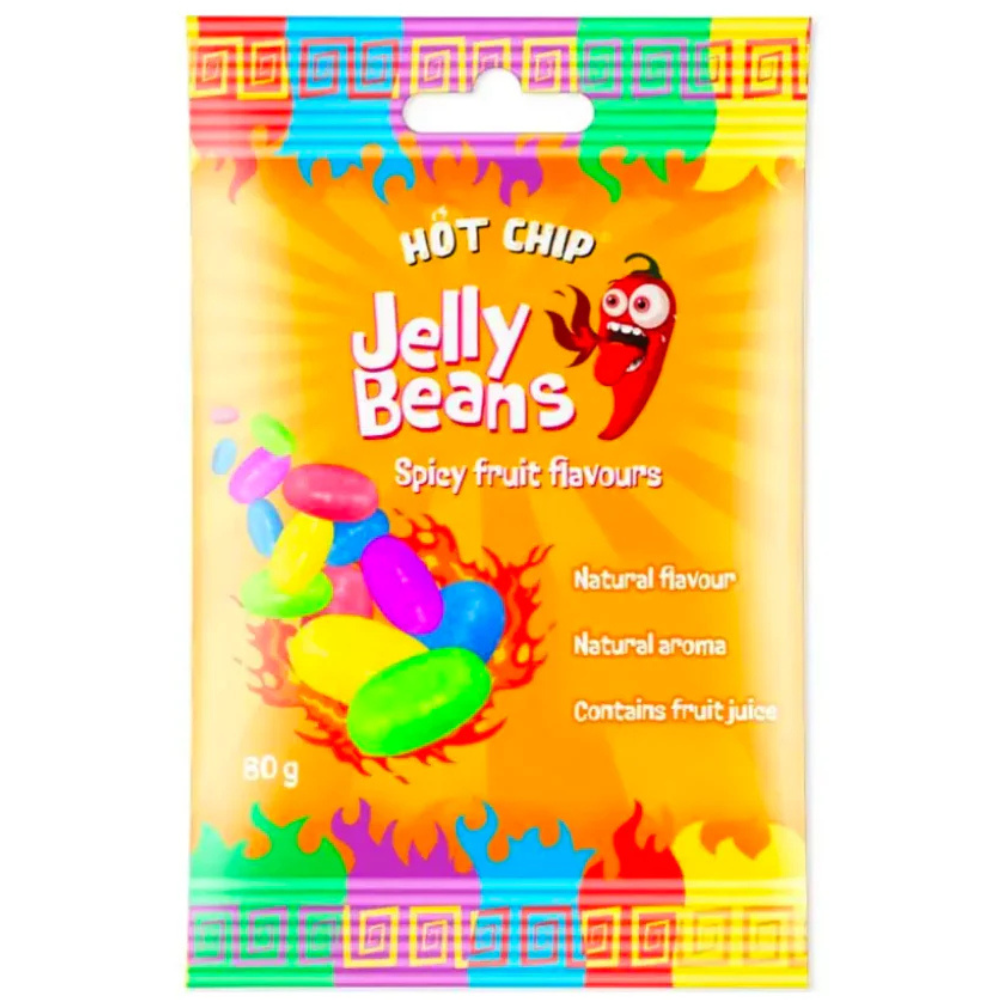 Hot Chip Jelly Beans Spicy Fruit Flavours 20 x 60g