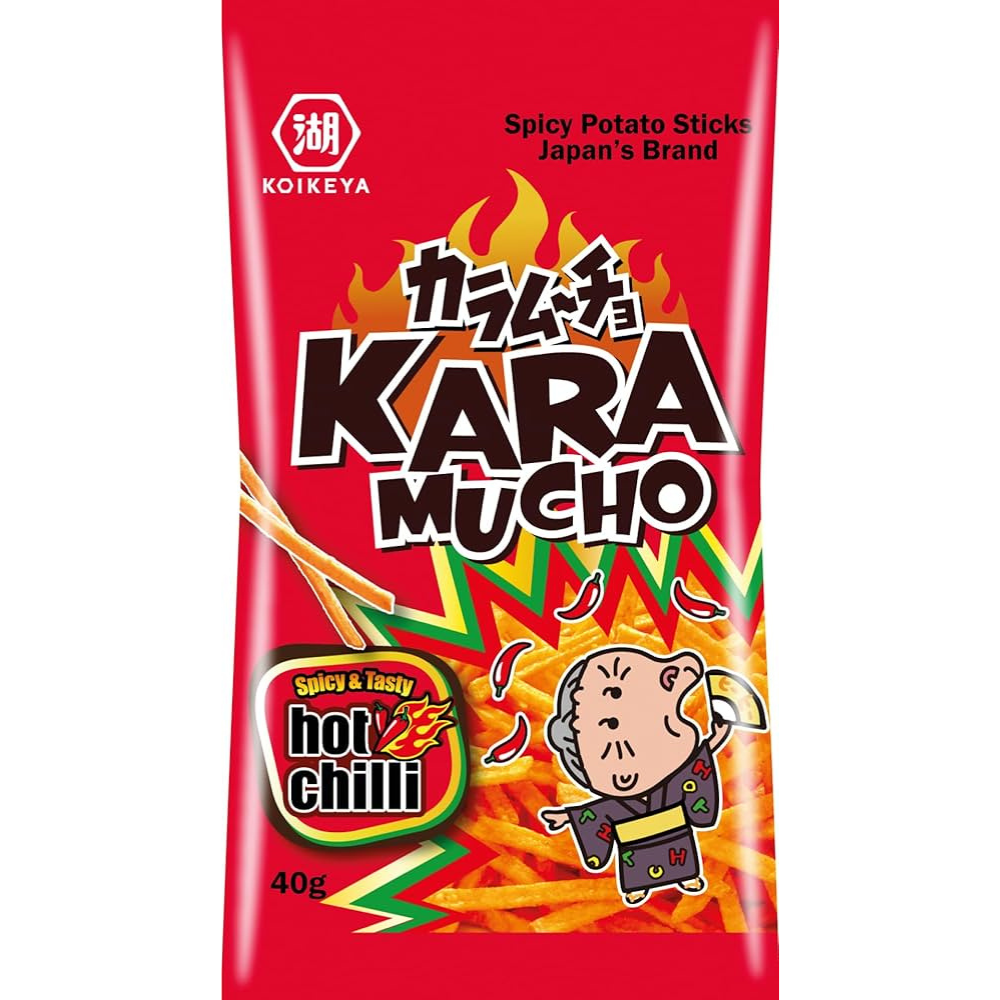 Karamucho Potato Sticks Hot Chili 18 x 40g DDM 2025-01