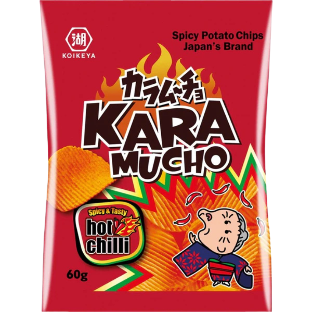 Karamucho Potato Chips Hot 12 x 60g