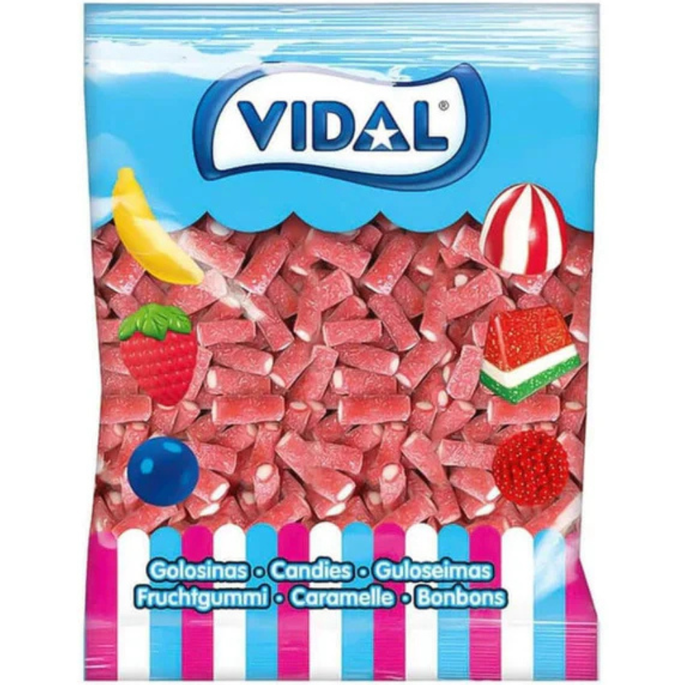 Vidal Sour Mini Pencils Strawberry 12 x 1kg