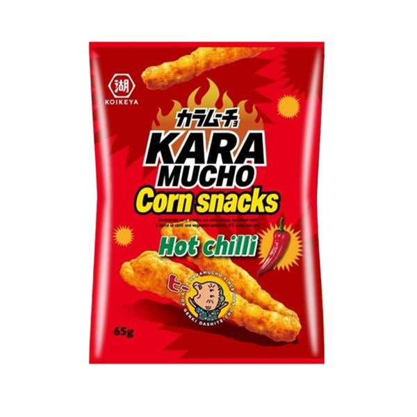 Karamucho Corn Snacks Hot Chilli 12 x 65g