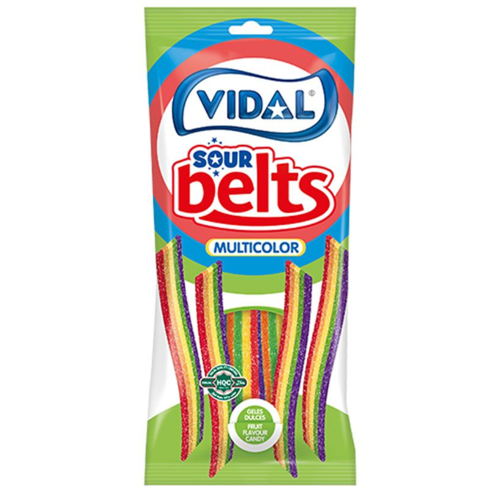 Vidal Sour Belts Rainbow 14 x 90g