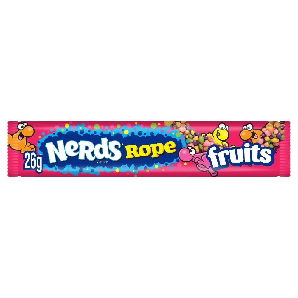 Wonka Nerds Ropes Fruits 24 x 26g