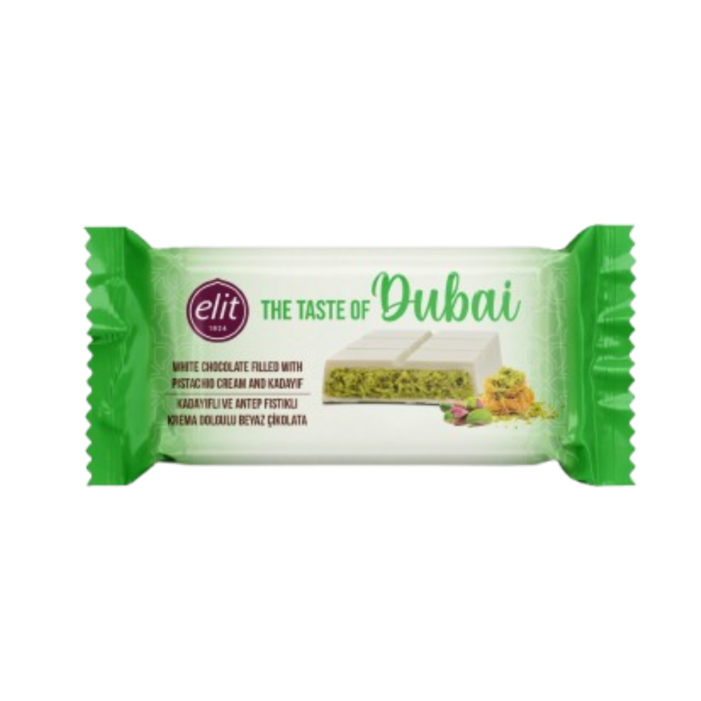 Elit Dubai White Chocolate & Pistachio 12 x 90g