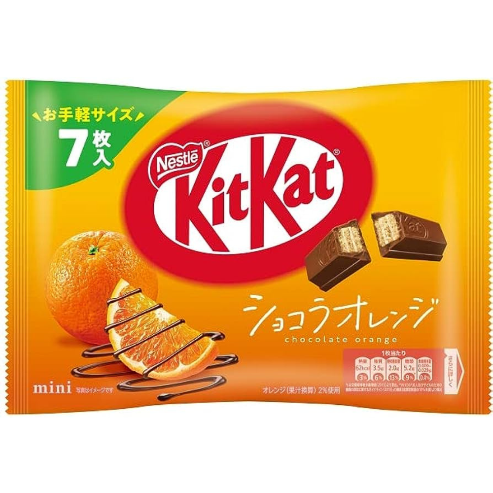 Kit Kat Mini Chocolate Orange 7 Pieces 24 x 90g