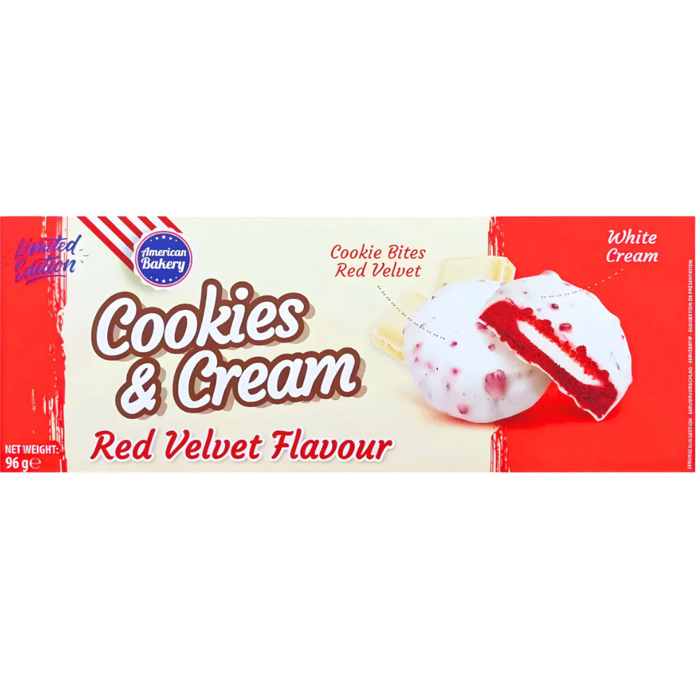 American Bakery Cookies & Cream Red Velvet 18 x 96g