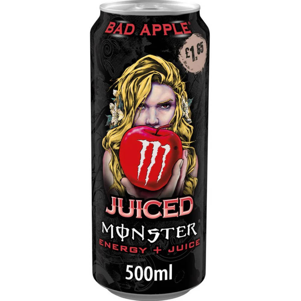 Monster UK Energy Slechte Appel 12 x 500 ml - MET ETIKET