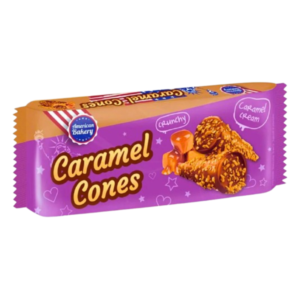 American Bakery Cones Karamel 24 x 112 g