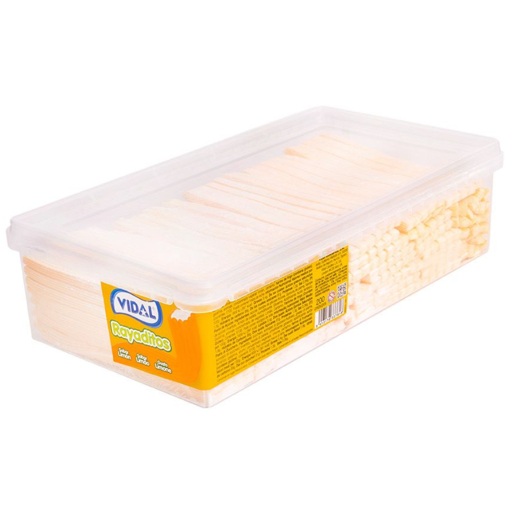 Vidal Stripped Rayaditos Lemon 6 x 200pc