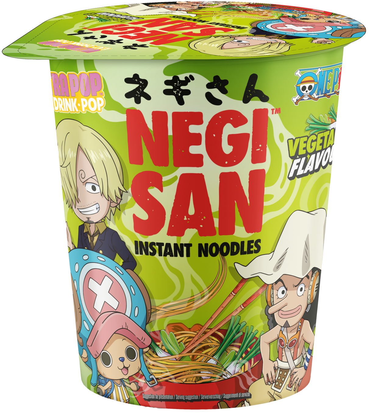 Negisan Noodles One Piece Vegetables 8 x 65g