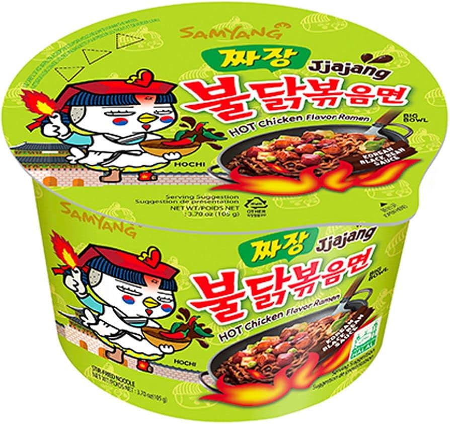 Samyang Ramen Bowl Hot Chicken Flavor Jjajang 16 x 105g