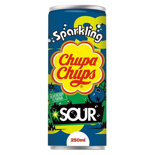 Chupa Chups Sprankelende Zure Bosbes 24 x 250 ml