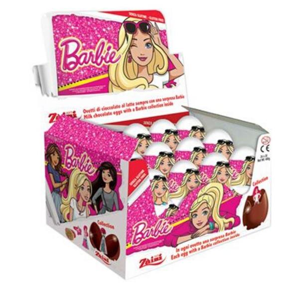 Zaini Barbie Egg Chocolate 24 x 20g