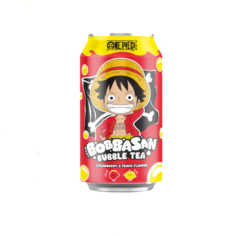 Luffy Bubble Tea Peach & Strawberry 12 x 320ml