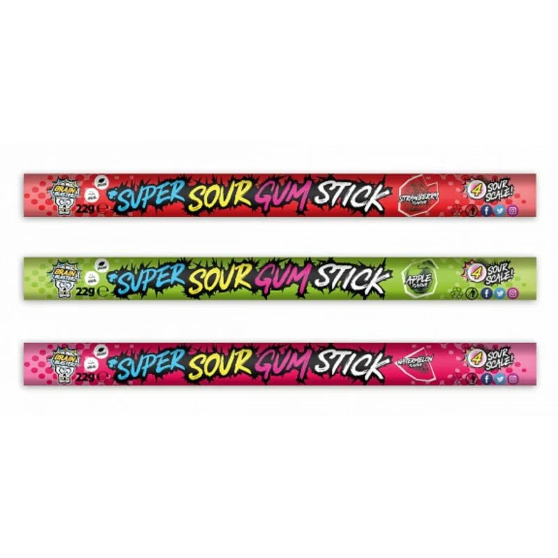 Brain Blasterz Sour Gum Cord 30 x 22g