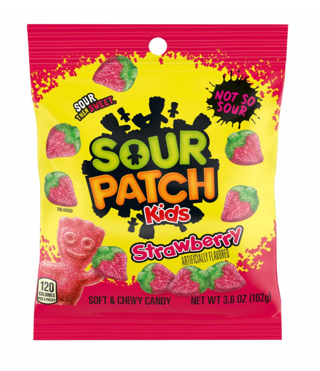 Sour Patch Kids Strawberry Small 12 x 102g