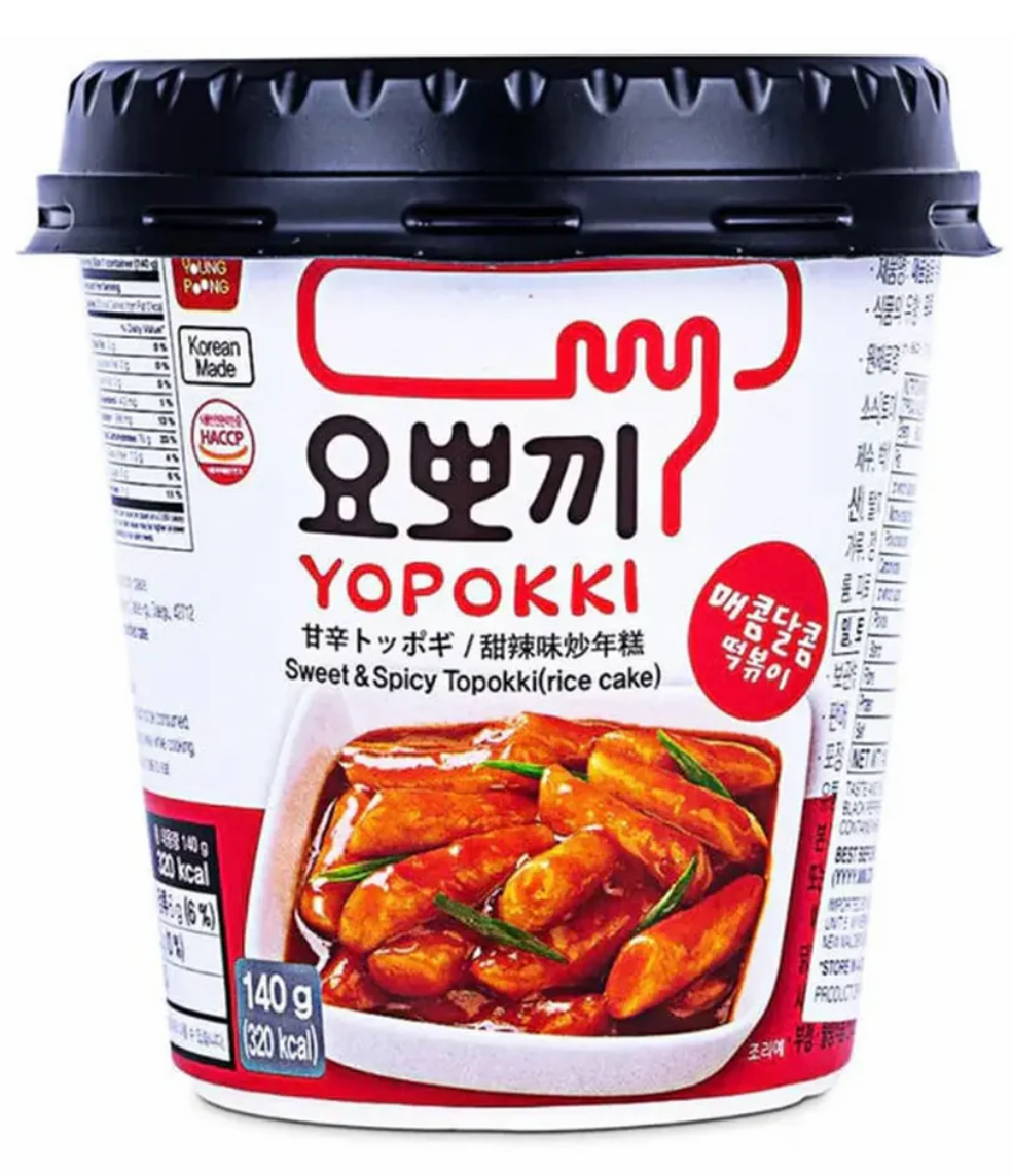 Youngpoong Yopokki Cup Topokki Pittig 30 x 140g