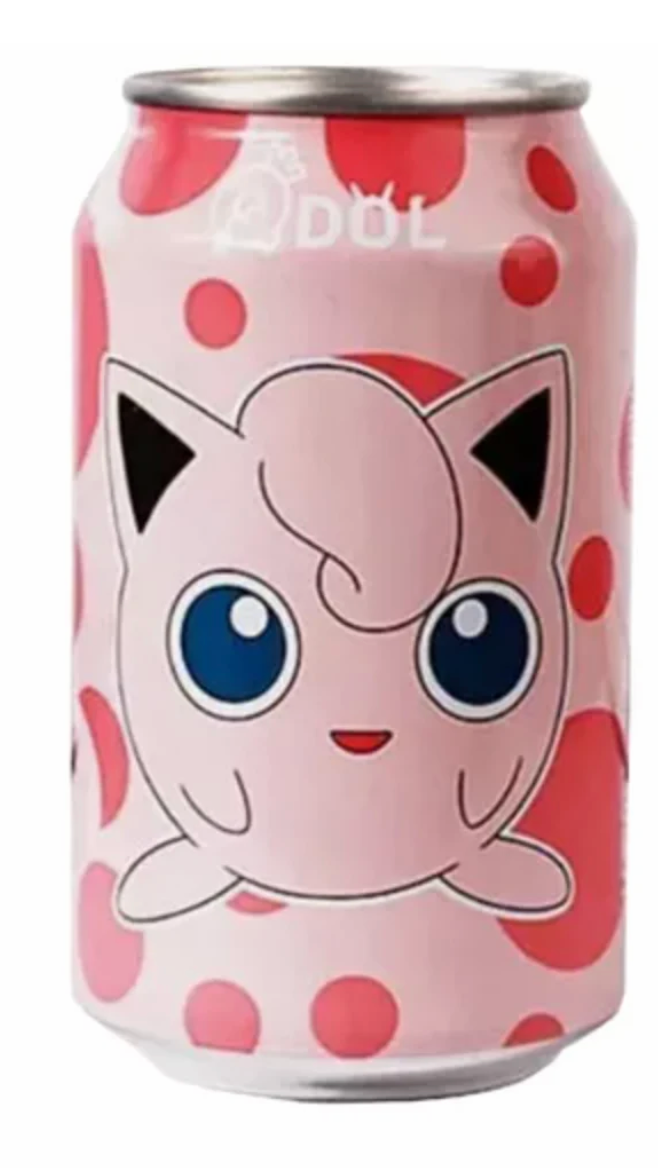 QDOL Pokemon Jigglypuff Peach Flavoured Sparkling Water 24 x 330ml DDM 2025-05