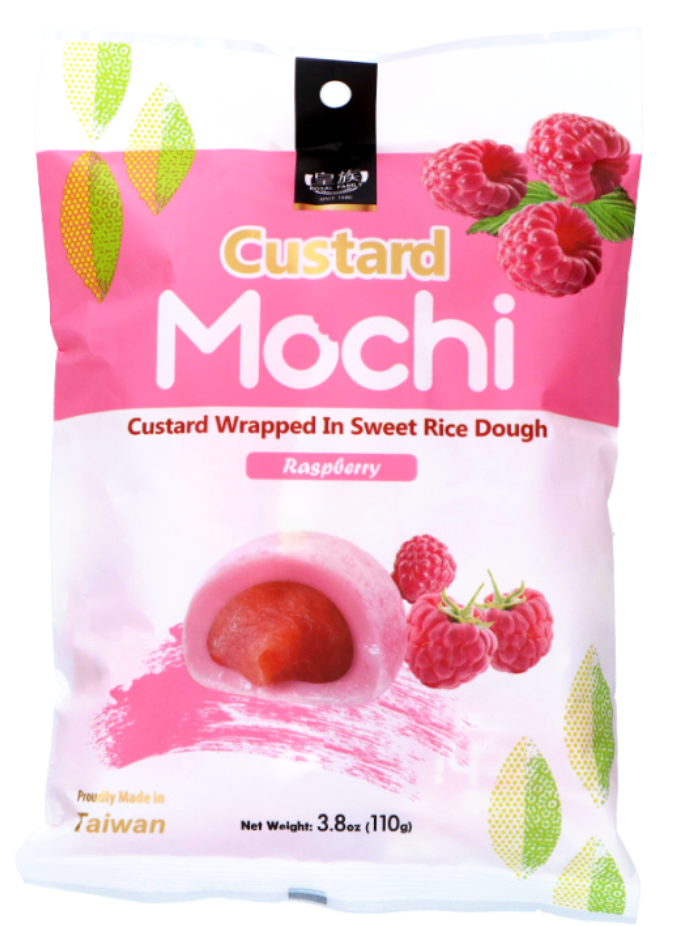 Royal Family Custard Mochi Raspberry 24 x 110g