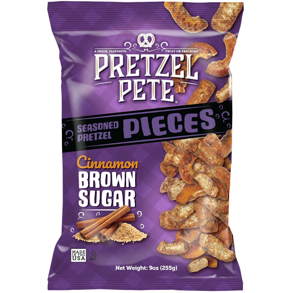 Pretzel Pete Pieces Cinnamon Brown Sugar 8 x 160g