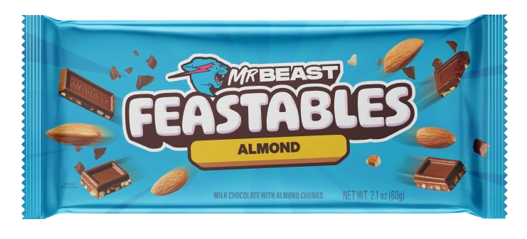 Mr Beast Feastables Chocolate Almond 10 x 60g