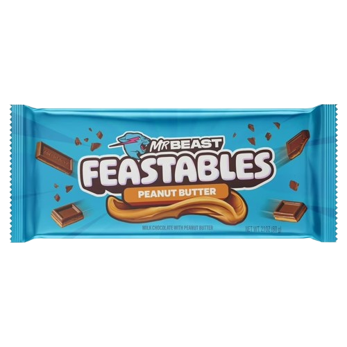 Mr Beast Feastables Chocolate Peanut Butter 10 x 60g