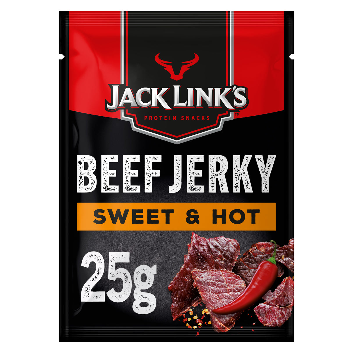 Jack Link's Beef Jerky Sweet & Hot Medium 12 x 25g