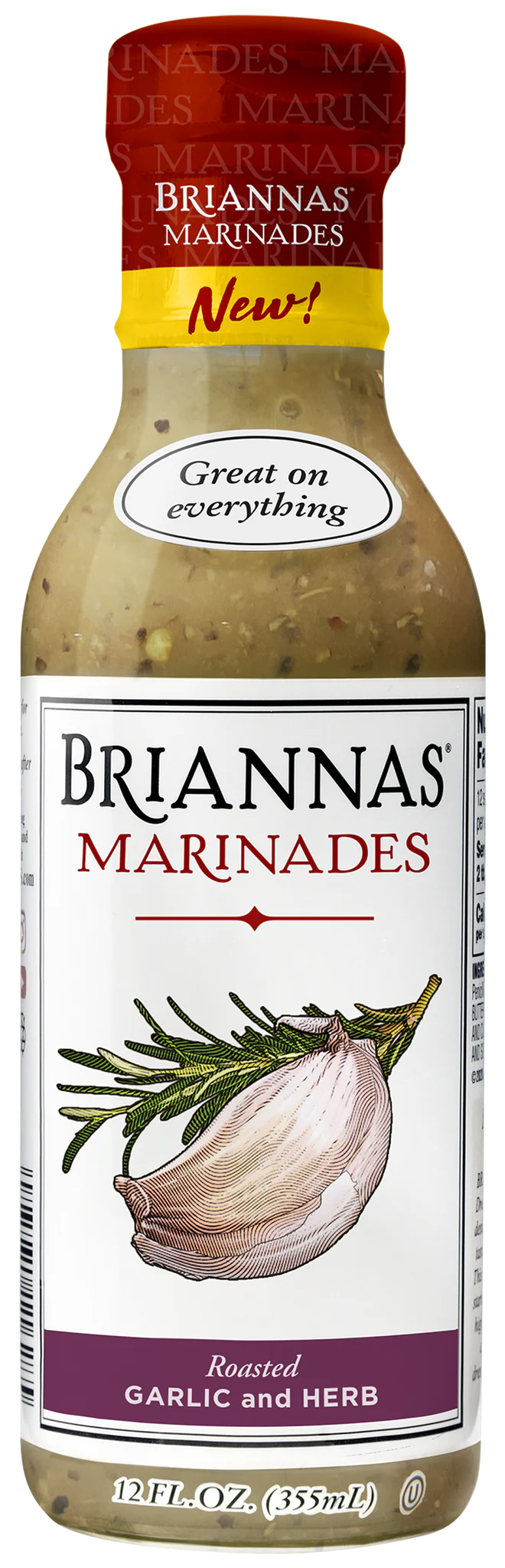 Briannas Marinades Roasted Garlic & Herb 6 x 355ml