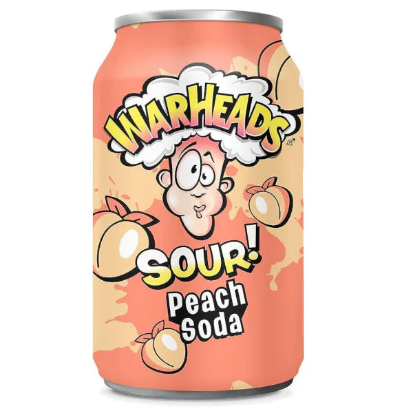 Warheads Sour Peach Soda 12 x 355ml