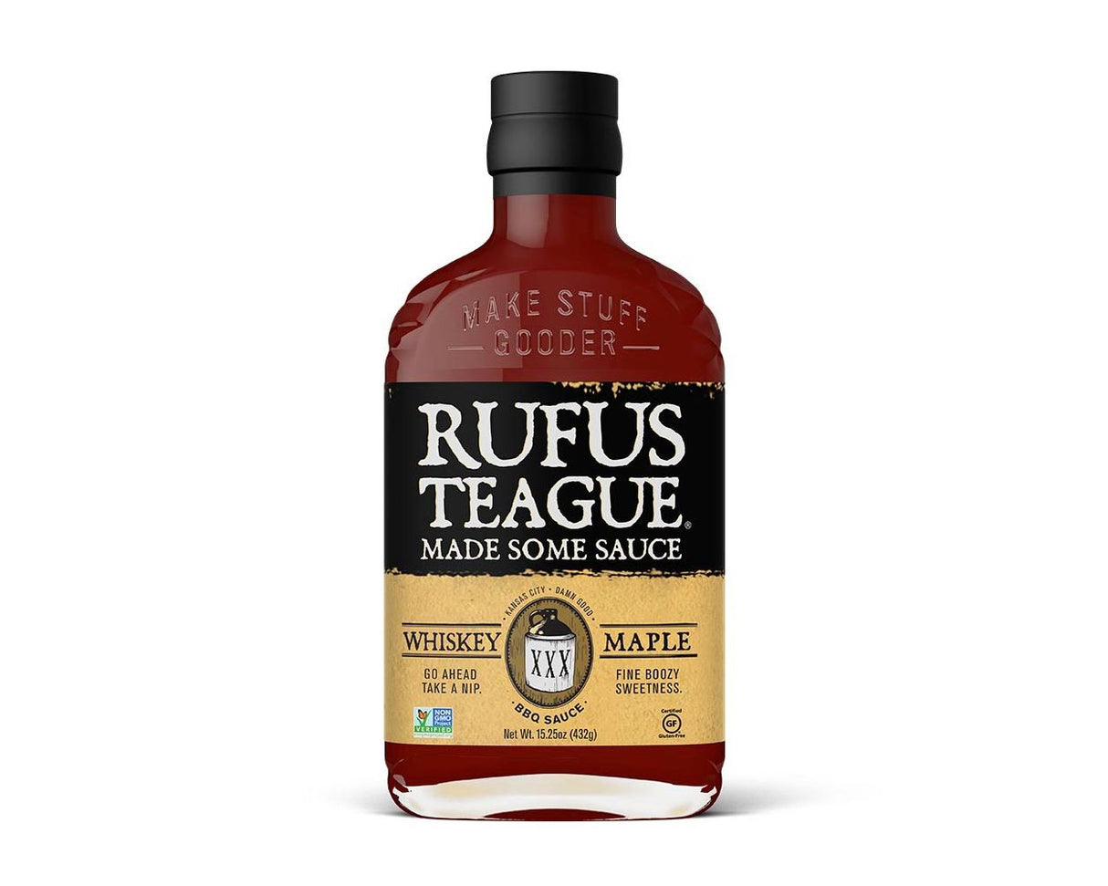 Rufus Teague BBQ Sauce Whiskey Maple 6 x 432g