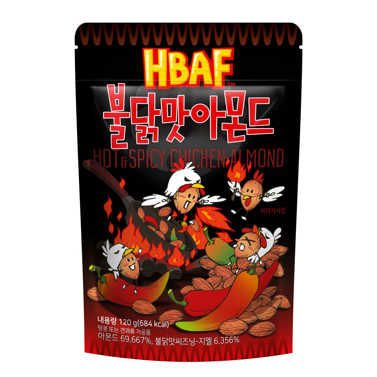 HBAF Almond Hot &amp; Spicy Chicken 20 x 120g