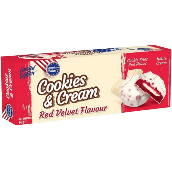 American Bakery cookies & Cream Red Velvet 18 x 96g