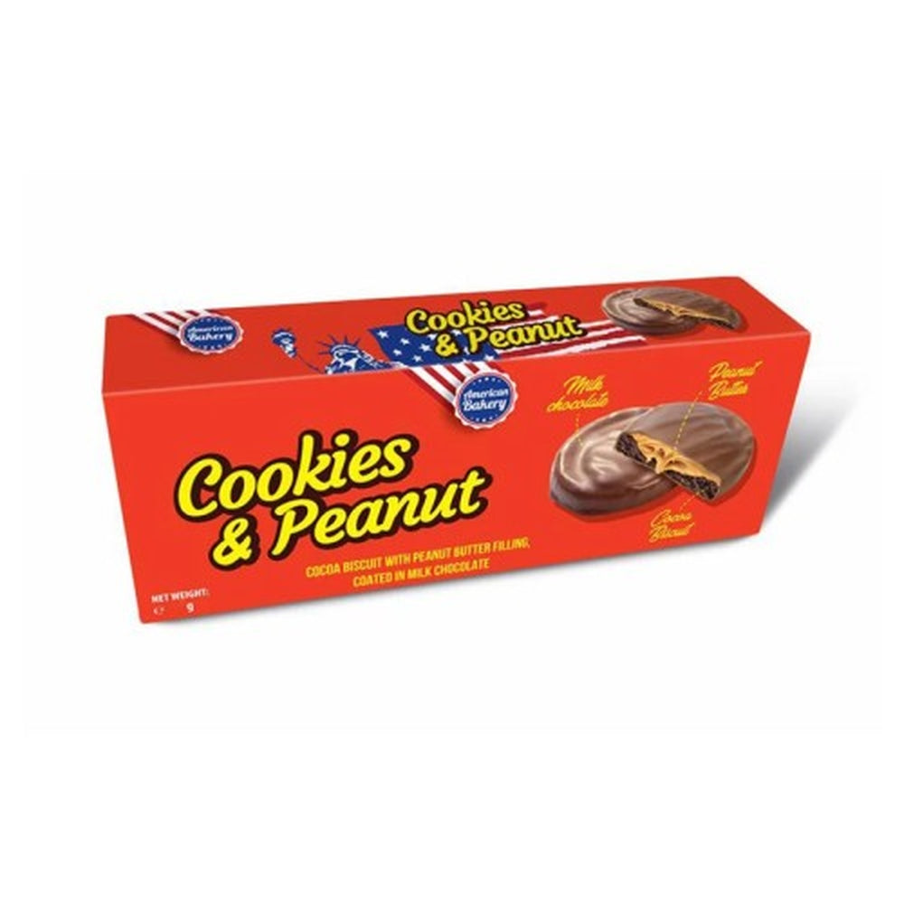 American Bakery Cookies & Peanut 18 x 96g