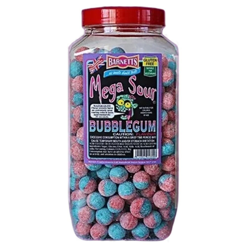 Barnetts Mega Sour Bubblegum 1 x 3000g