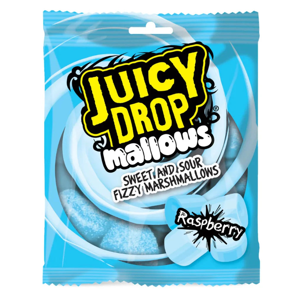 Bazooka Juicy Drop Mallows Raspberry 24 x 100g