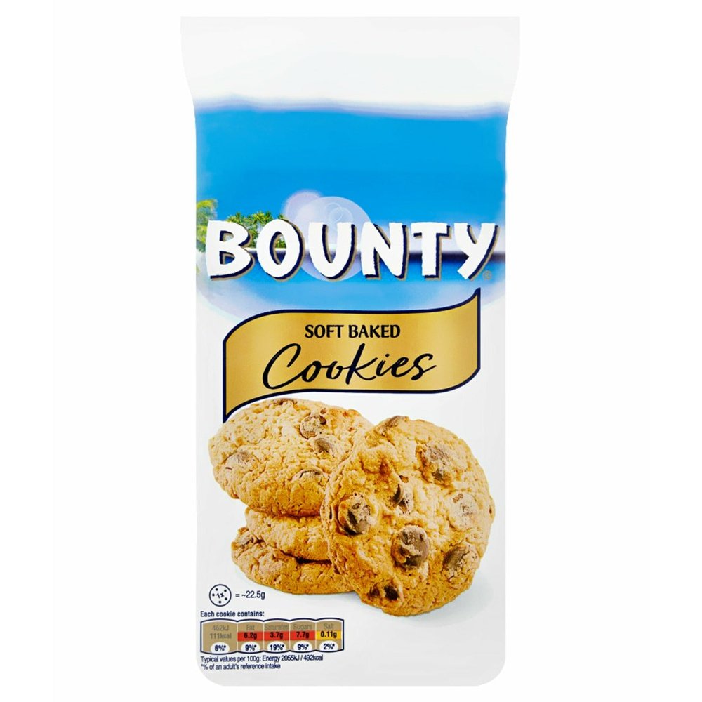 Bounty Soft Baked Cookies 8 x 180g