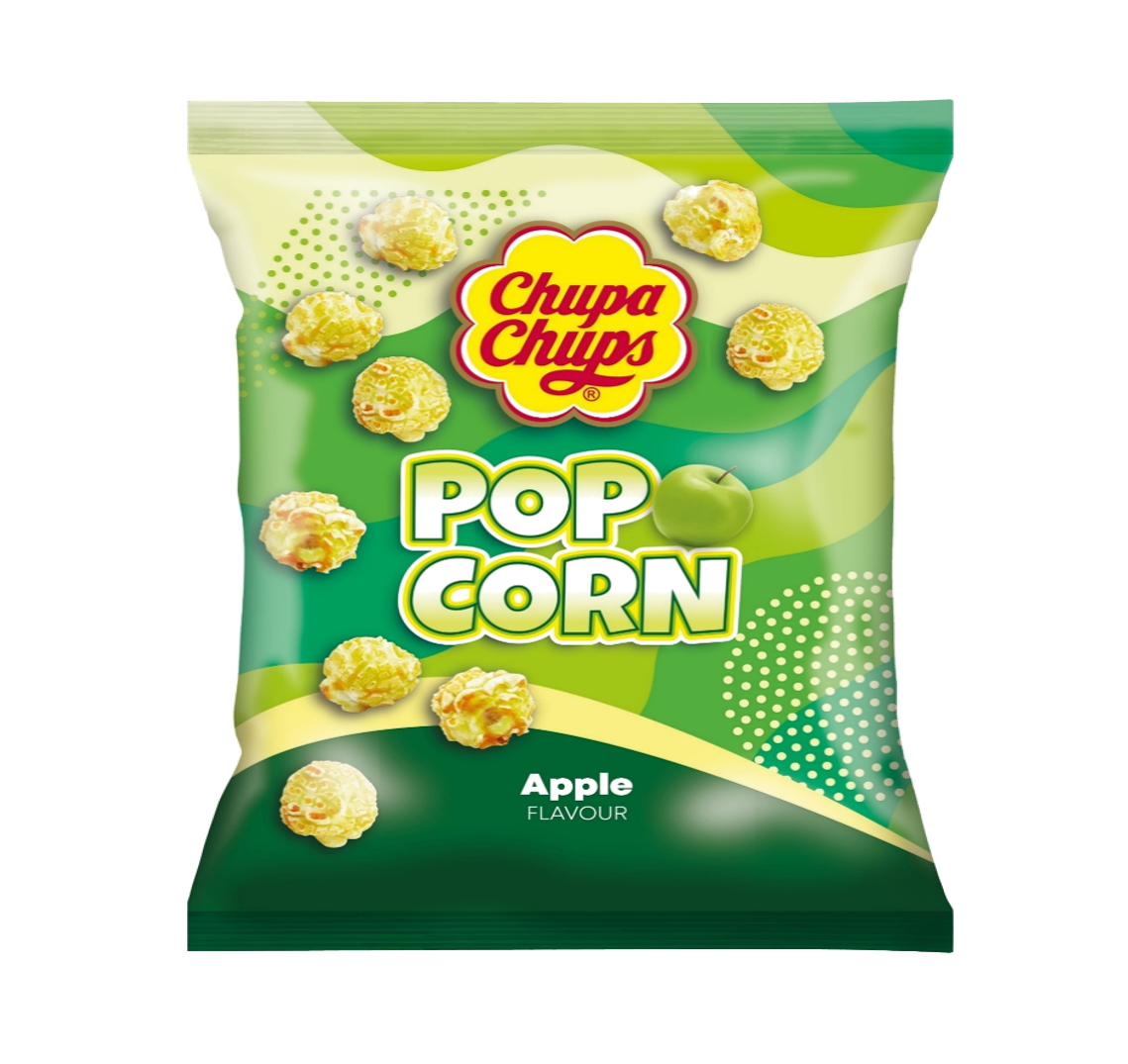 Chupa Chups Popcorn Apple 12 x 110g DDM 2025-02