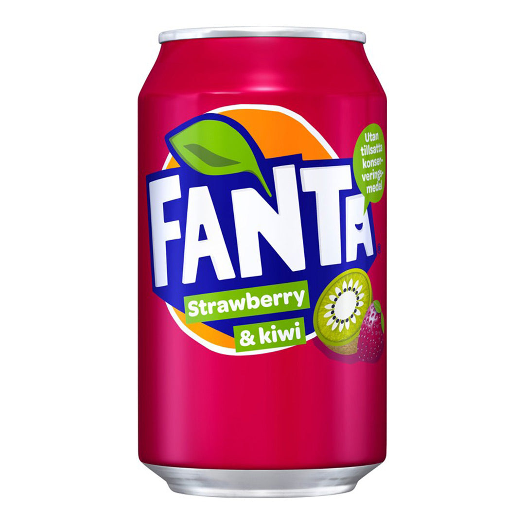 Fanta Strawberry Kiwi 24 x 330ml - AVEC ETIQUETTE