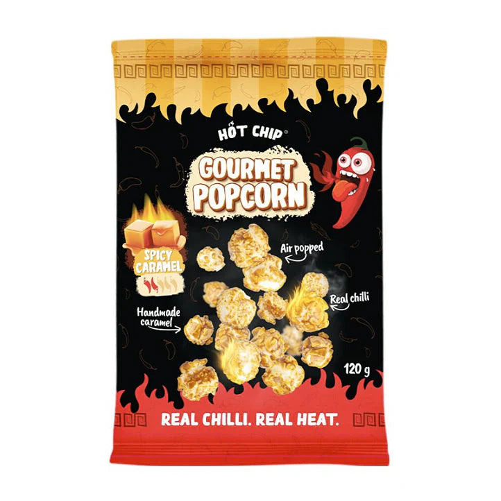 Hot Chip Popcorn Spicy Caramel 18 x 120g