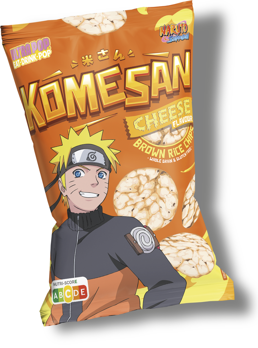 Komesan Naruto Rice Chips Cheese 24 x 60g DDM 2025-04