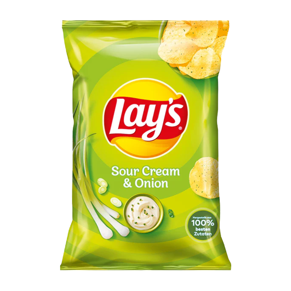 Lay's Sour Cream &amp; Onion 9 x 150g