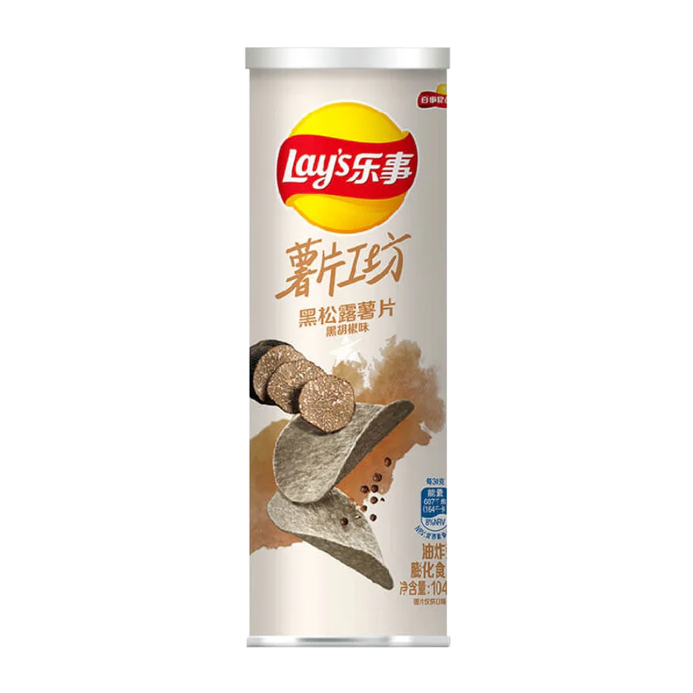 Lay's China Black Truffle and Black Pepper 24 x 104g